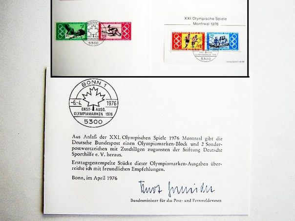 1976 Christmas card German Mail Ministry BRD - (5882)